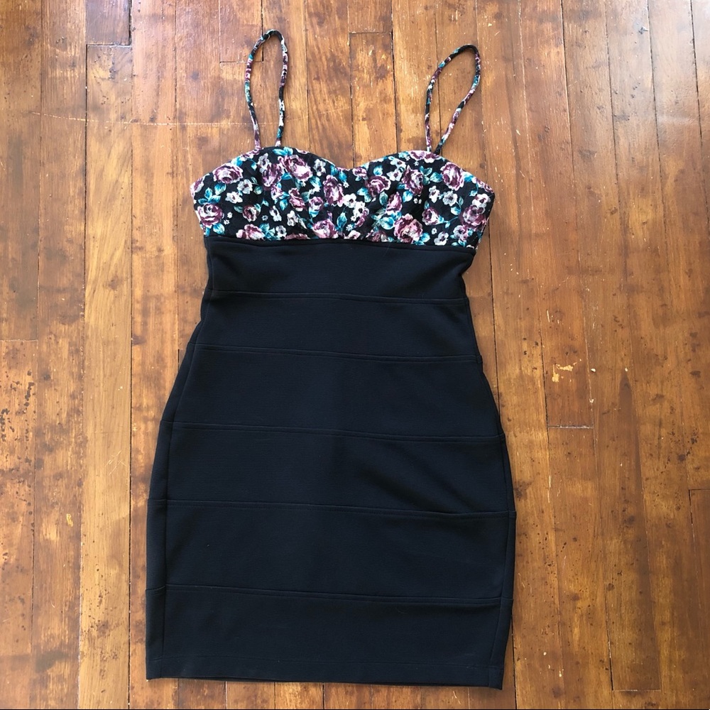 Floral bodycon dress
